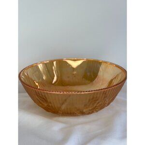 Carnival glass - Iris pattern - Marigold - 8''